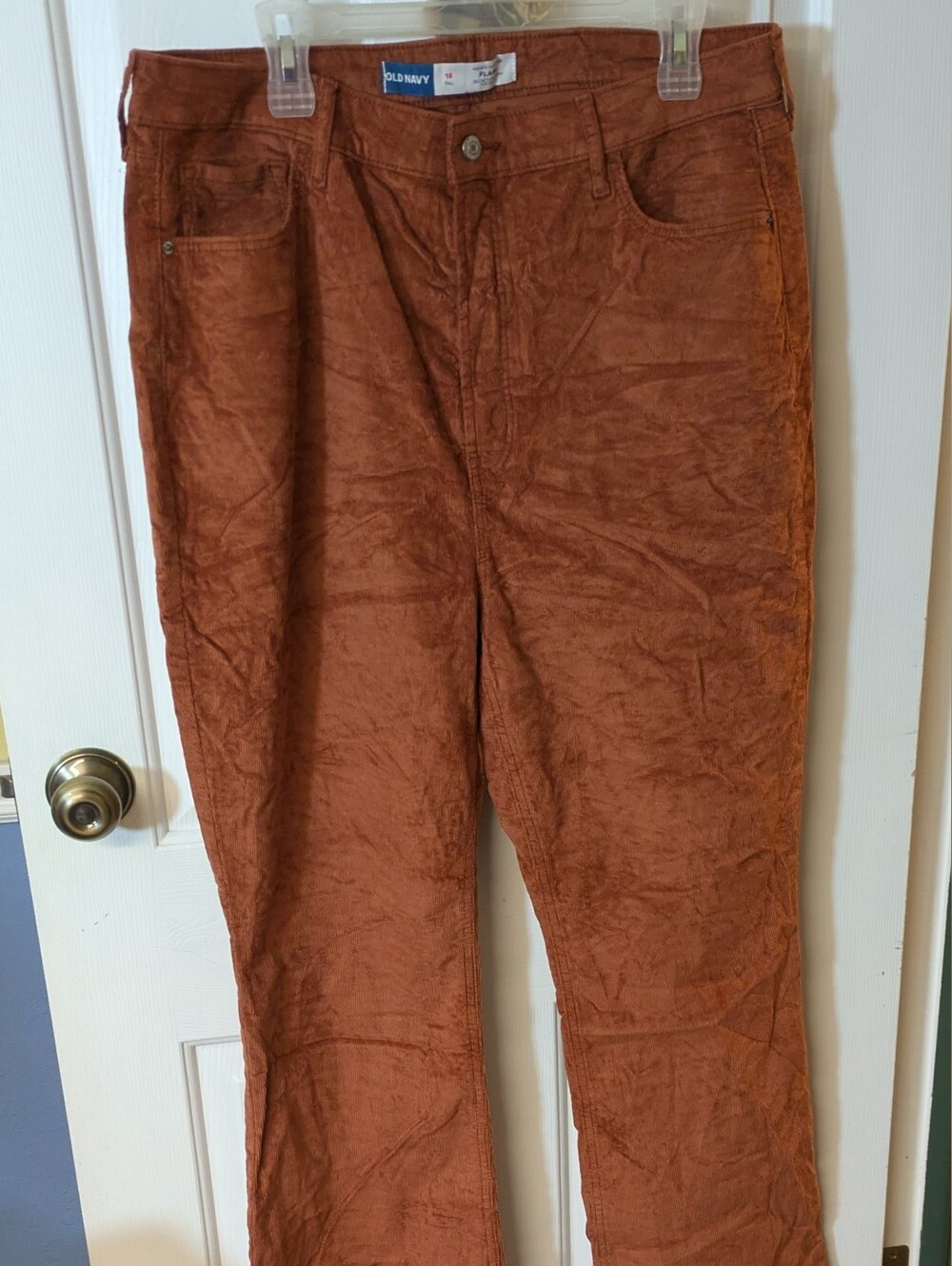 Old Navy Extra High-Waisted Boho Flare Corduroy Pants Size 16 XL Tall NWOT🍁🍂